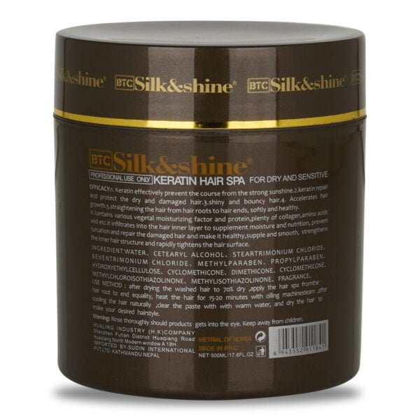 BTC Silk and Shine Keratin Hair Spa - Image 3