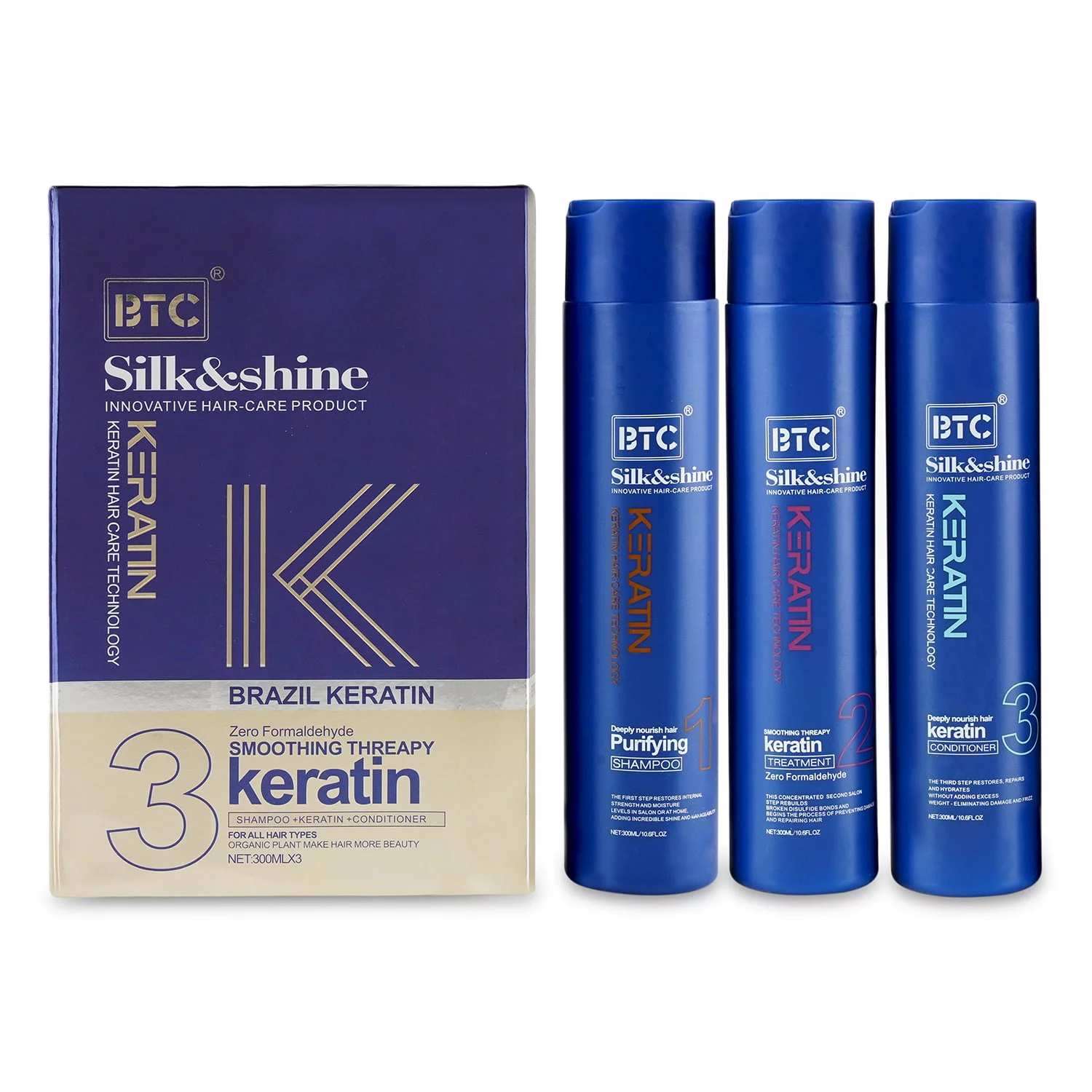 BTC Silk & Shine Brazil Keratin Therapy Kit - Image 5