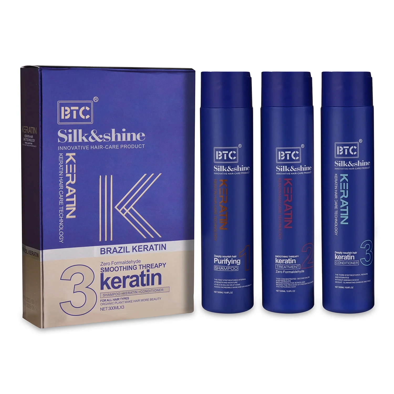 BTC Silk & Shine Brazil Keratin Therapy Kit - Image 7