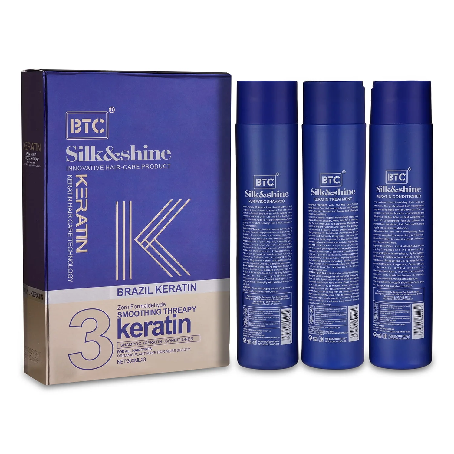 BTC Silk & Shine Brazil Keratin Therapy Kit - Image 10