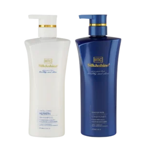 BTC Silk and Shine Daily Care Shampoo and Conditioner Kit